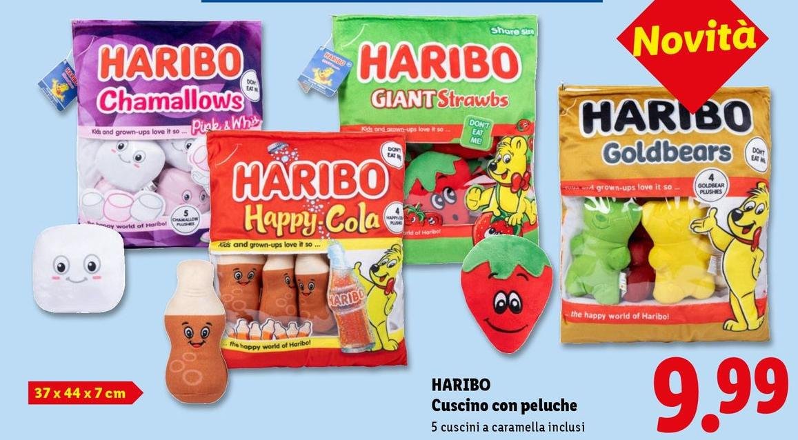 Haribo - Cuscino Con Peluche