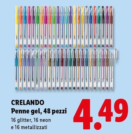 Crelando - Penne Gel/48 Pezzi