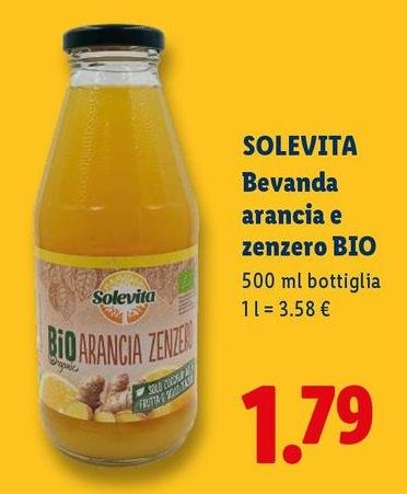 Solevita - Bevanda Arancia E Zenzero Bio