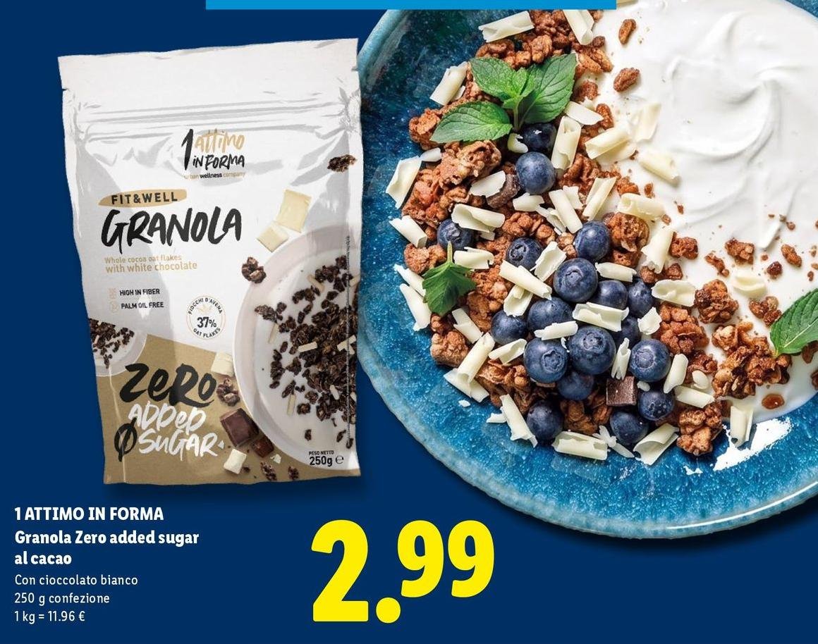 1 Attimo In Forma - Granola Zero Added Sugar Al Cacao