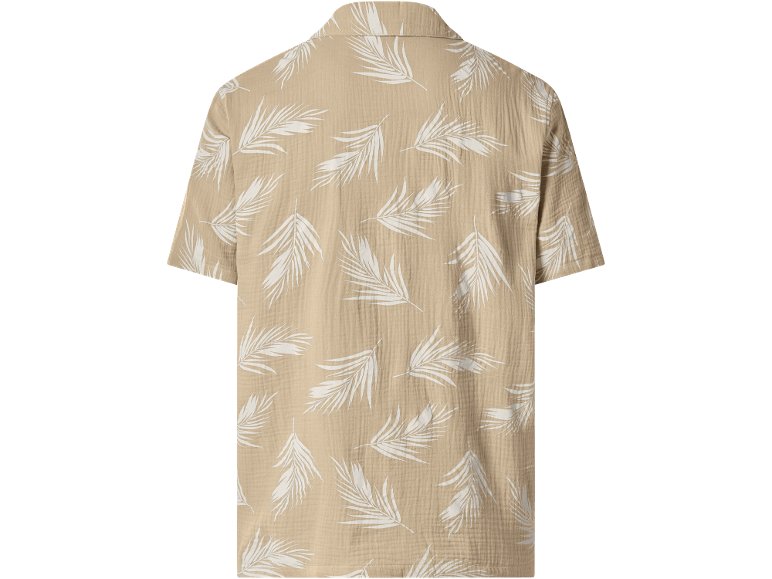 Camicia a maniche corte in mussola da uomo