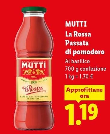 Mutti - La Rossa Passata Di Pomodoro