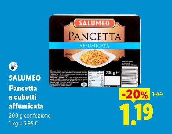 Salumeo - Pancetta A Cubetti Affumicata