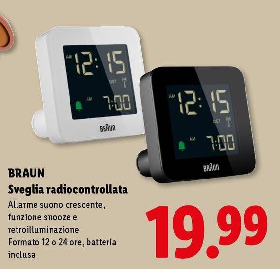 Braun - Sveglia Radiocontrollata