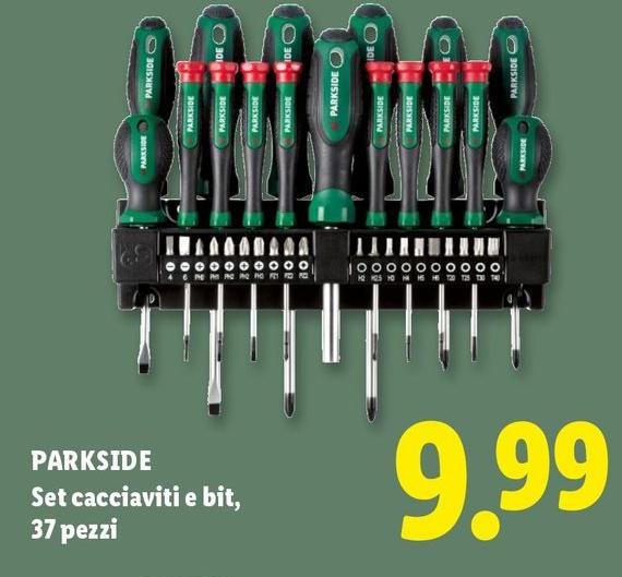 Parkside - Set Cacciaviti E Bit/37 Pezzi