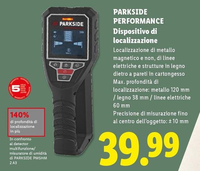 Parkside Performance - Dispositivo Di Localizzazione