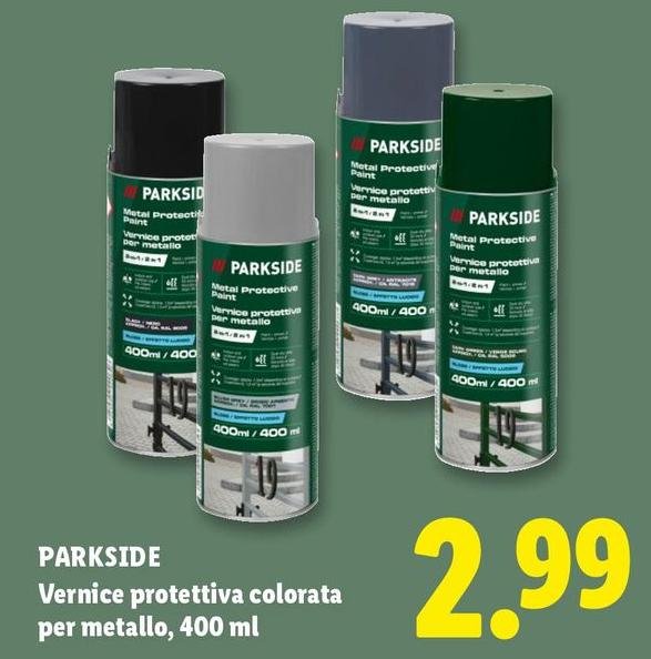 Parkside - Vernice Protettiva Colorata Per Metallo/400 Ml
