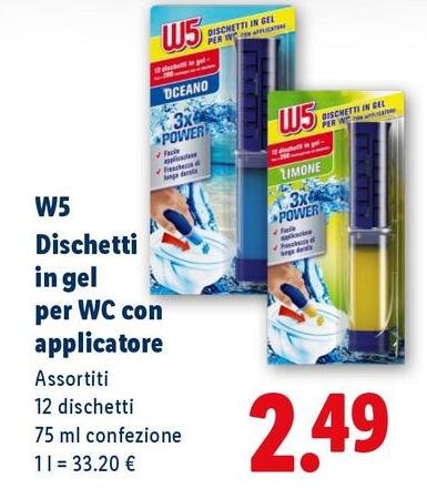 W5 - Dischetti In Gel Per Wc Con Applicatore