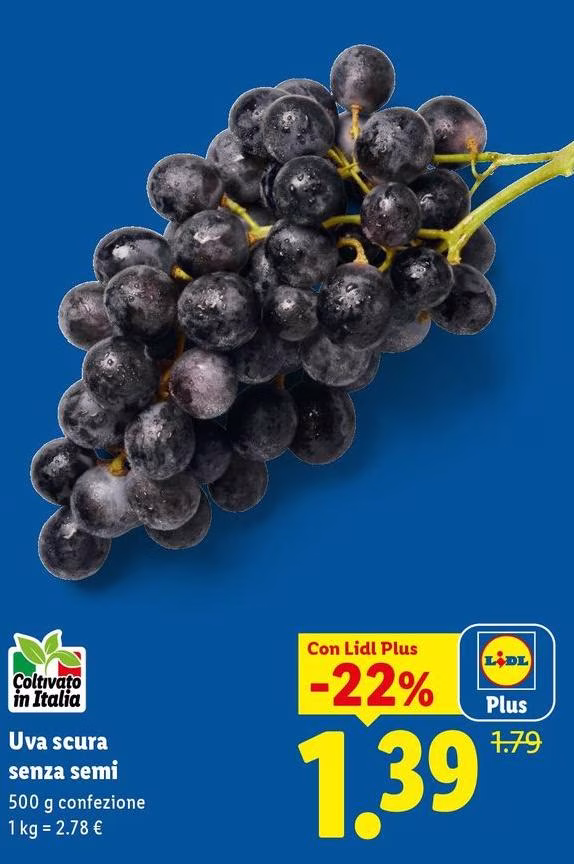 Uva Scura Senza Semi