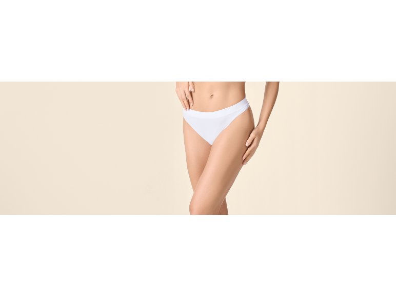 Perizoma a costine da donna, 3 pezzi