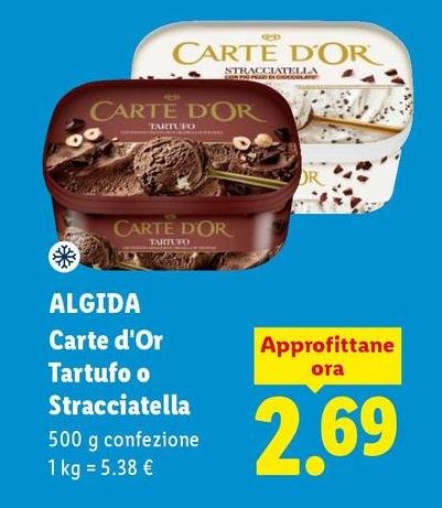 Algida - Carte D'Or Tartufo O Stracciatella