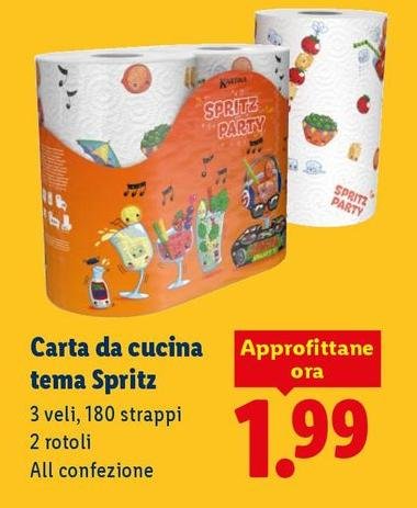 Carta Da Cucina Tema Spritz