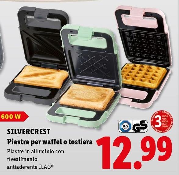 Silvercrest - Piastra Per Waffel O Tostiera