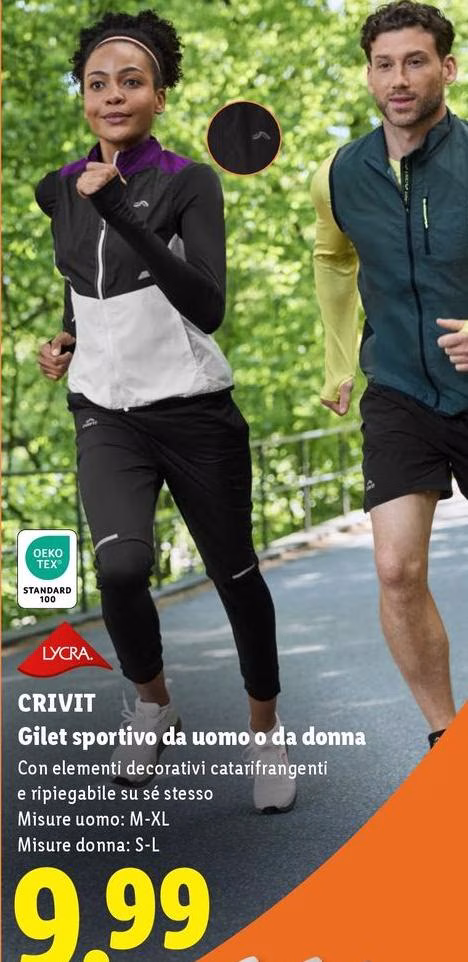 Crivit - Gilet Sportivo Da Uomo O Da Donna