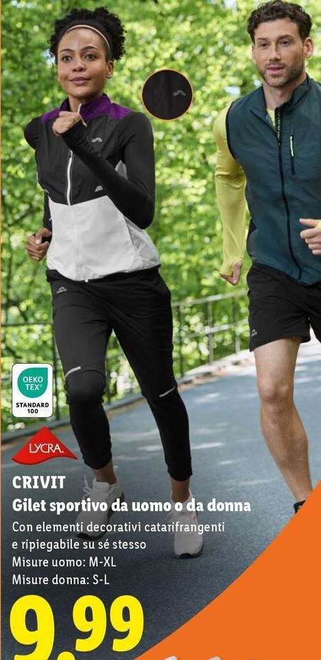 Crivit - Gilet Sportivo Da Uomo O Da Donna