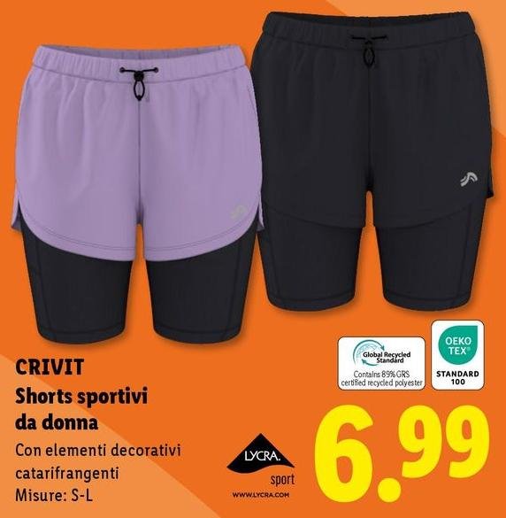 Crivit - Shorts Sportivi Da Donna