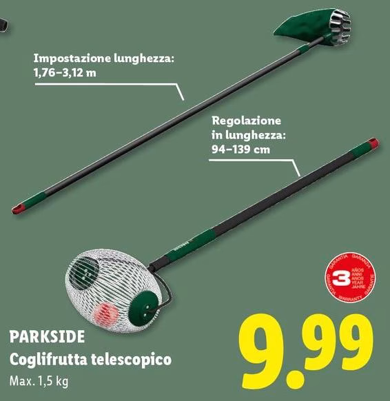Parkside - Coglifrutta Telescopico