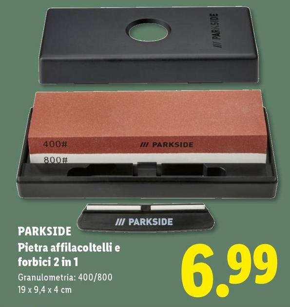 Parkside - Pietra Affilacoltelli E Forbèci 2 In 1