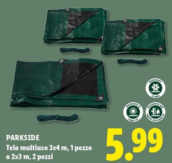 Gelo - Telo Multiuso 3x4 M, 1 Pezzo O 2x3 M, 2 Pezzi