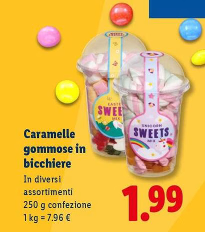 Caramelle Gommose In Bicchiere