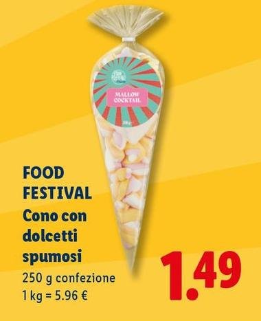 Food Festival - Cono Con Dolcetti Spumosi