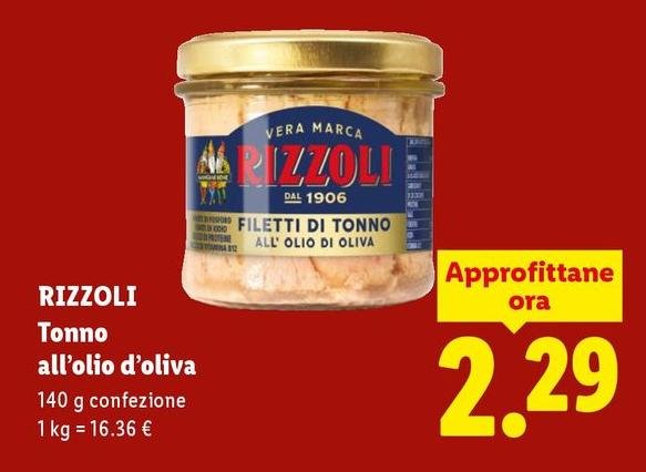 Rizzoli - Tonno All'Olio D'Oliva