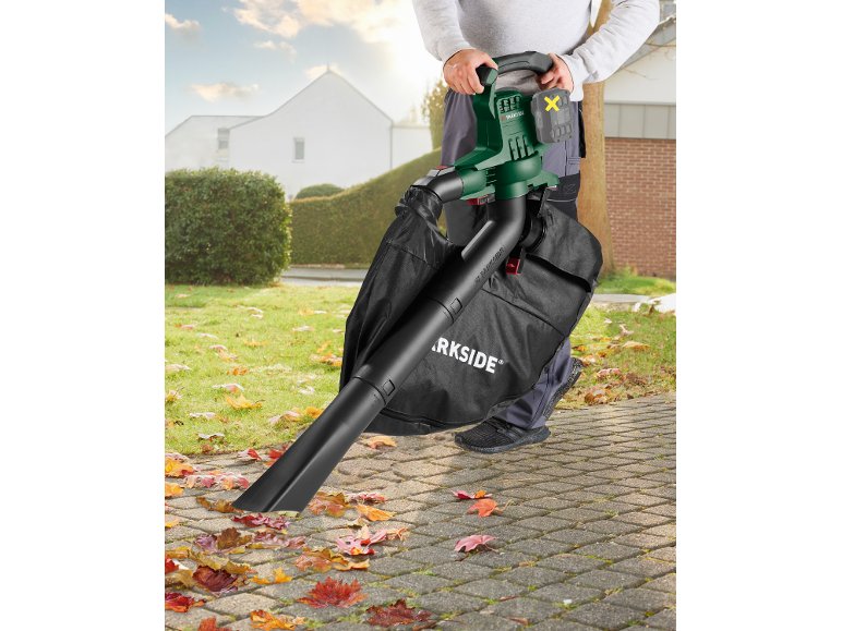 Soffiatore, aspiratore, trituratore per foglie ricaricabile 40V