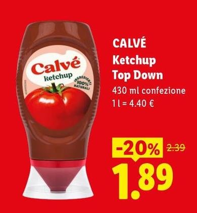 Calvè - Ketchup Top Down