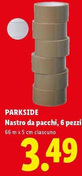 Parkside - Nastro Da Pacchi, 6 Pezzi