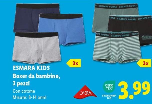 Esmara Kids - Boxer Da Bambino, 3 Pezzi