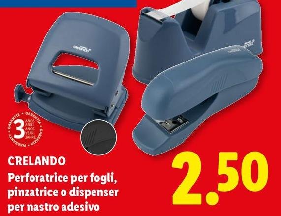 Crelando - Preforatrice Per Fogli, Pinzatrice O Dispenser Per Nastro Adesivo