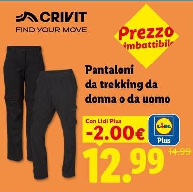 Crivit - Pantaloni Da Trekking Da Donna O Da Uomo