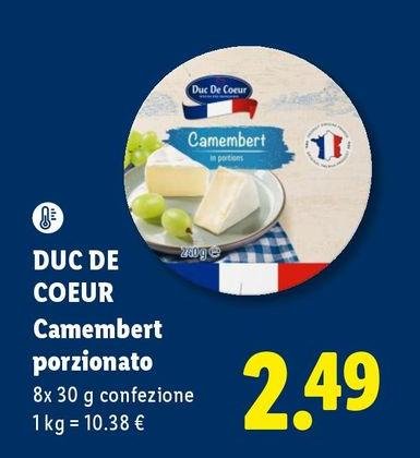 Duc De Coeur - Camembert Porzionato