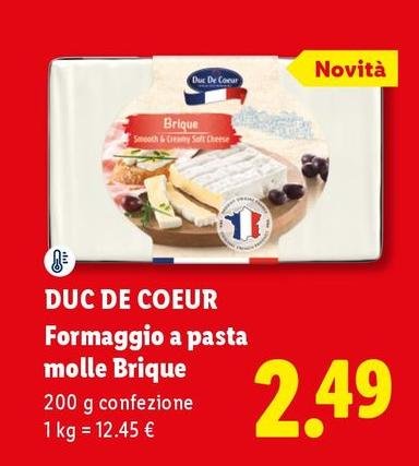 Duc De Coeur - Formaggio A Pasta Molle Brique