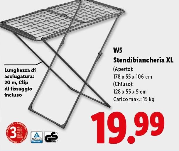 W5 - Stendibiancheria XL