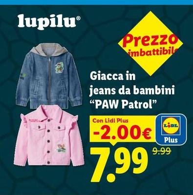 Lupilu - Giacca In Jeans Da Bambini "Paw Patrol"