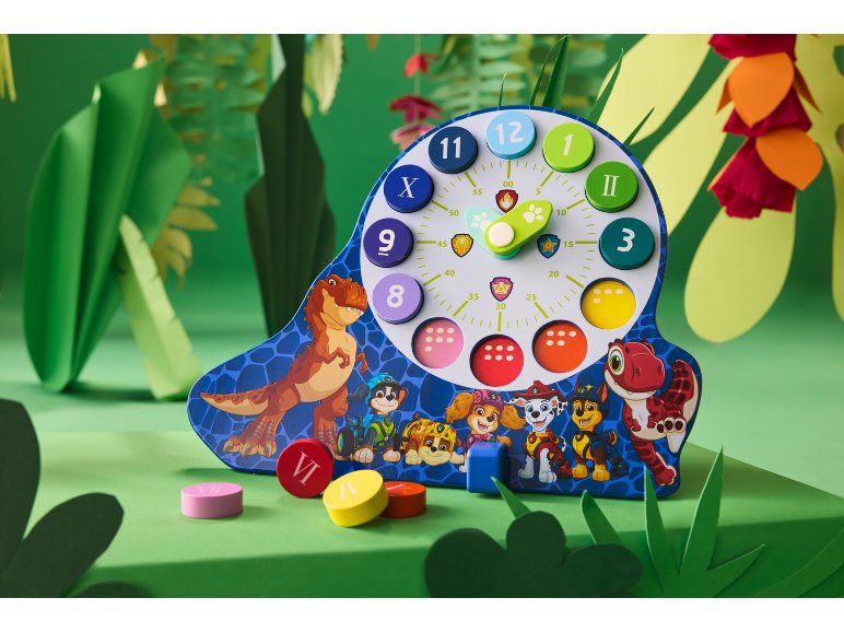 Orologio puzzle ad incastro o lavagna magnetica/scrivibile "Paw Patrol"