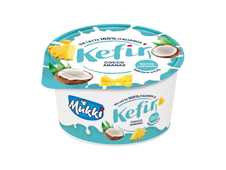 Kefir senza lattosio cocco e ananas