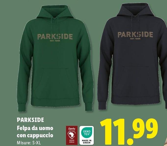 Parkside - Felpa Da Uomo Con Cappuccio