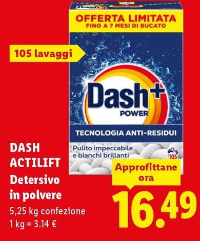 Dash - Actilift Detersivo In Polvere
