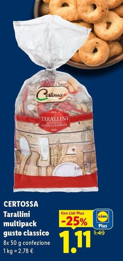 Certossa - Tarallini Multipack Gusto Classico