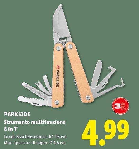 Parkside - Strumento Multifunzione 8 In 1