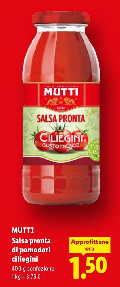 Mutti - Salsa Pronta Di Pomodori Ciliegini