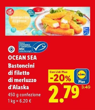 Ocean sea - Bastoncini Di Filetto Di Merluzzo D'Alaska