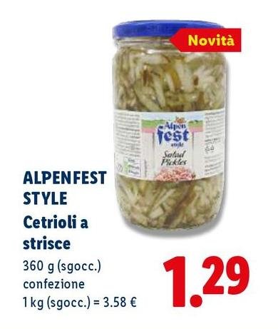 Alpen fest - Cetrioli A Strisce