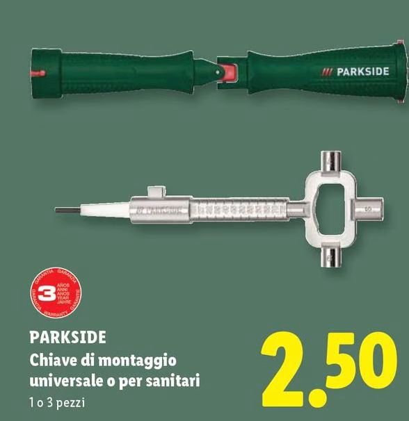 Parkside - Chiave Di Montaggio Universale O Per Sanitari