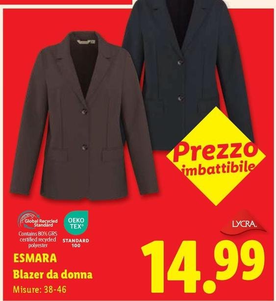 Oeko Tex - Blazer Da Donna