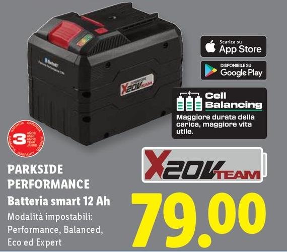 Parkside - Batteria Smart 12 Ah