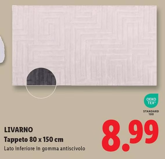 Oeko Tex - Tappeto 80 X 150 Cm