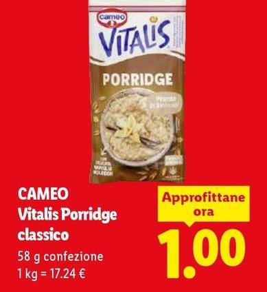 Cameo - Vitalis Porridge Classico